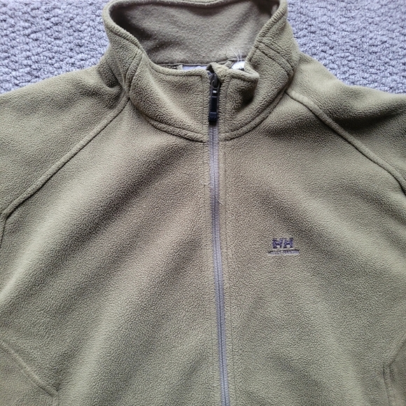 Helly hansen men's zip up fleece size XL sweater sweatshirt green long sleeve - Picture 3 of 14
